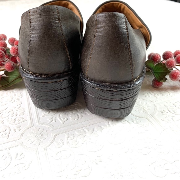 Born Leather Toby Clog Shoe SZ 11 - Picture 3 of 7